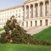 Christmas Tree at Stormont estate blown over by high winds