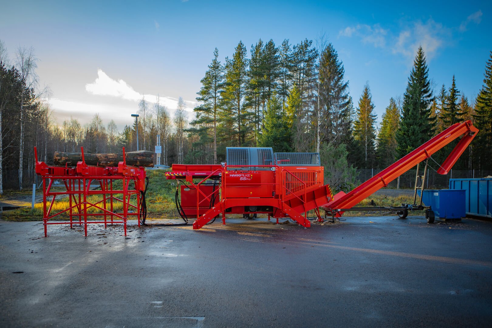 Hakki Pilke 55 Pro firewood processor
