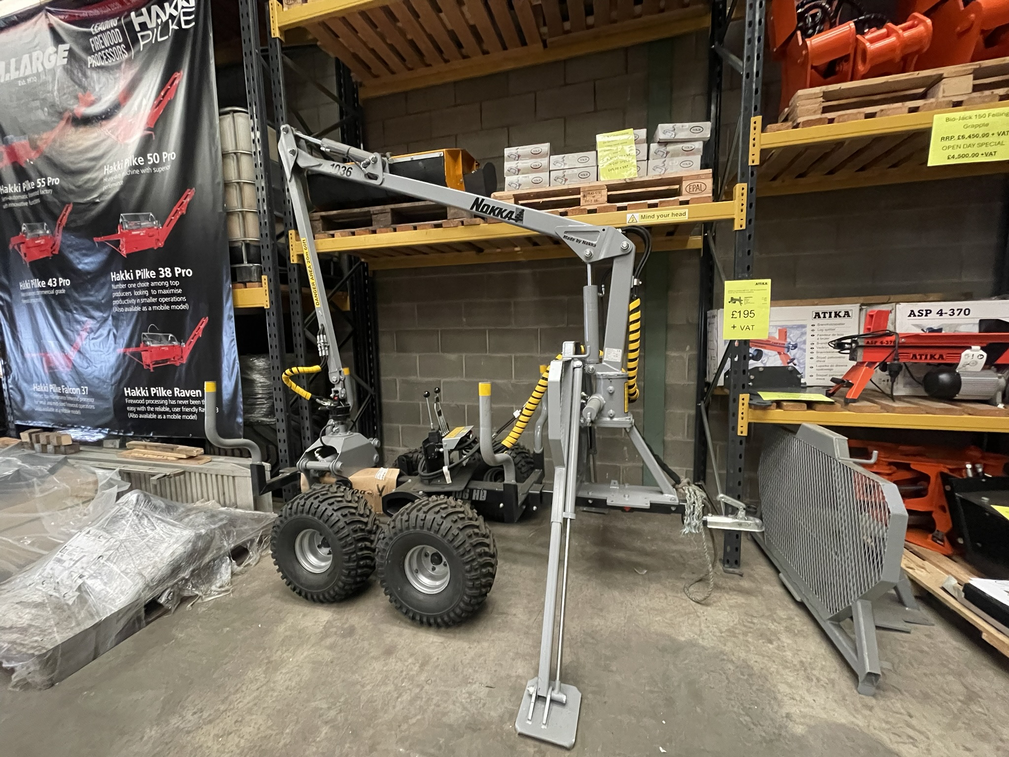 Nokka Forestry Trailers and Cranes for sale